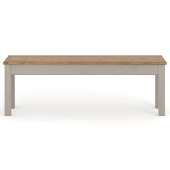 Wood Bench White Distressed | Furniture Dash - On Sale - Overstock